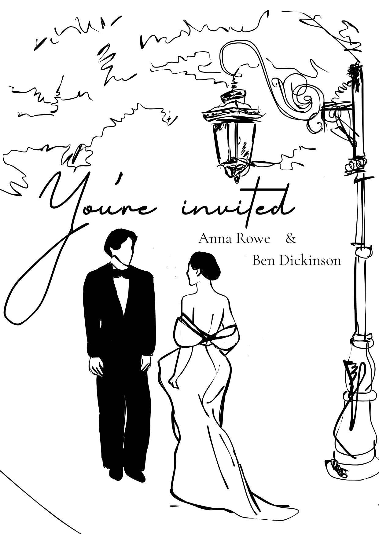 Lover's Lane - Wedding Invitation