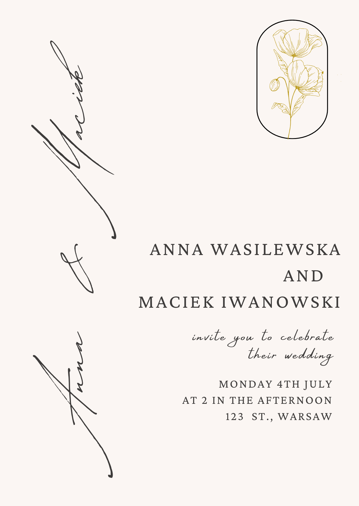 True Love - Wedding Invitation