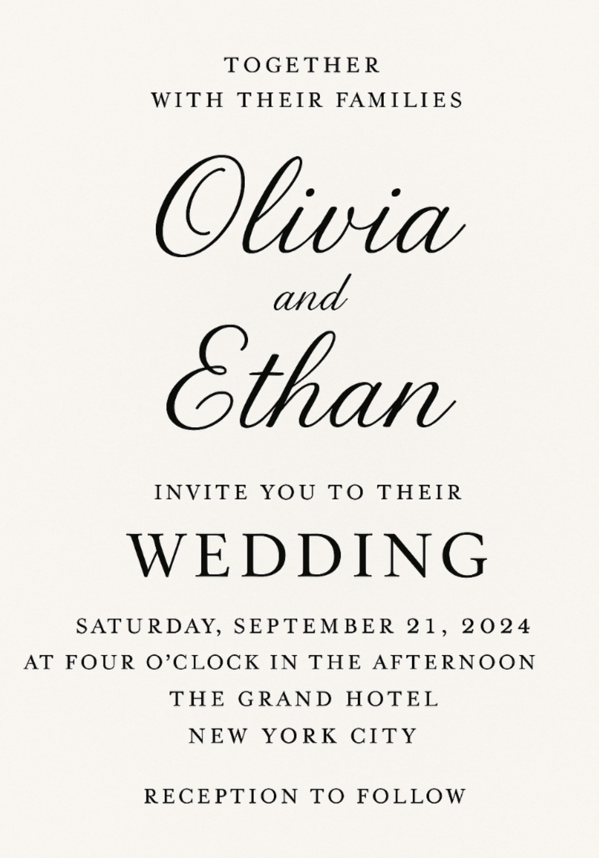 Always Forever - Wedding Invitation
