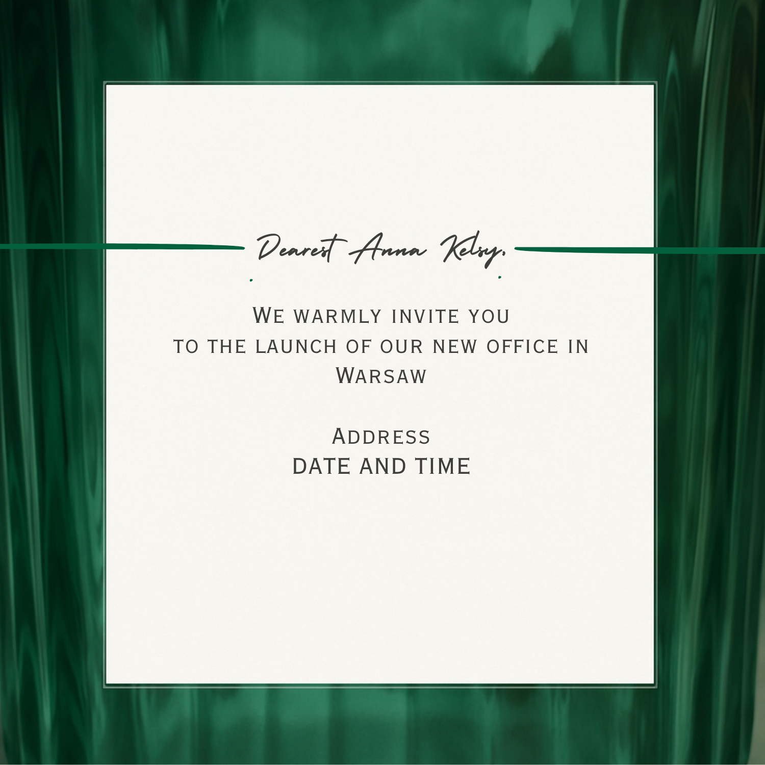 The Launch - corporate event e-invitation